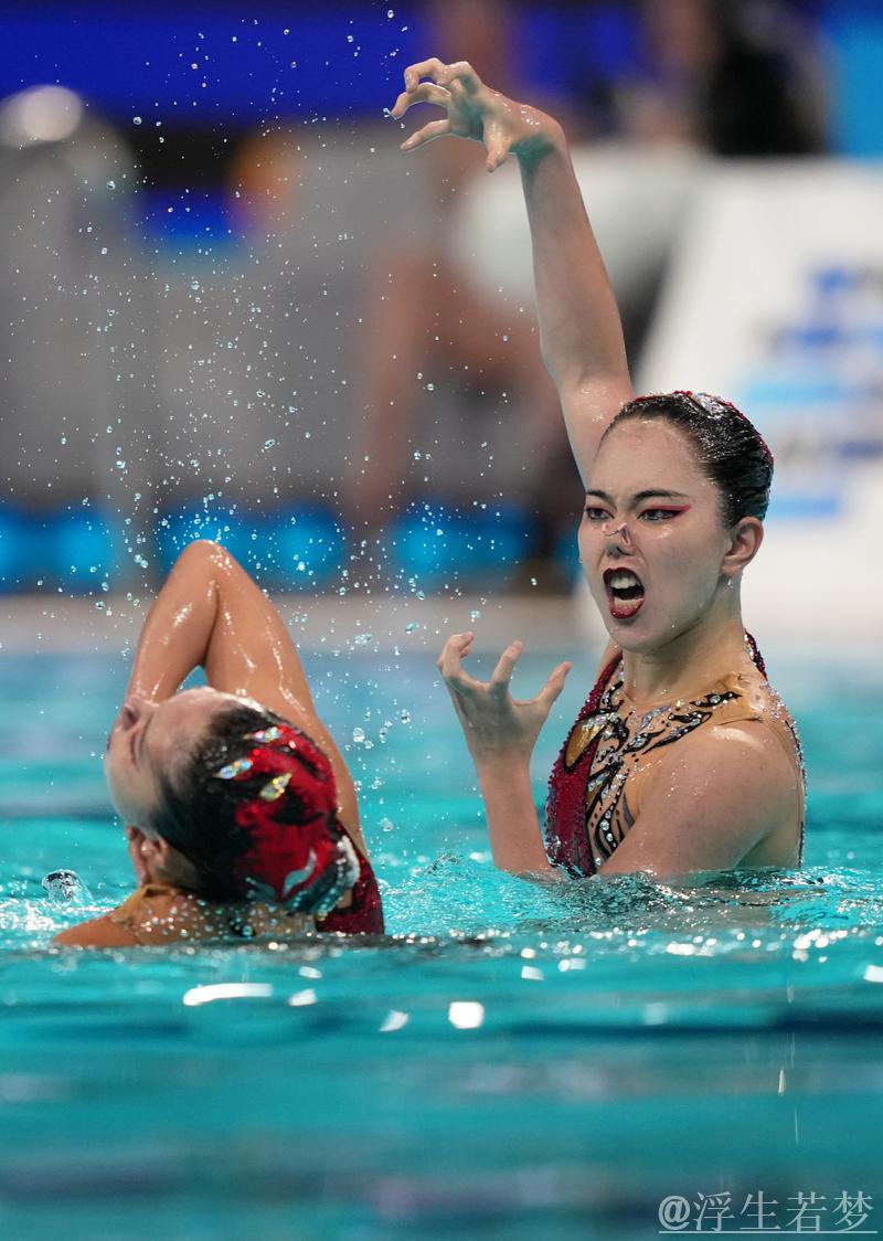 花样游泳世界杯总决赛:双人混合技术自选 花样游泳世界杯总决赛:双人混合技术自选